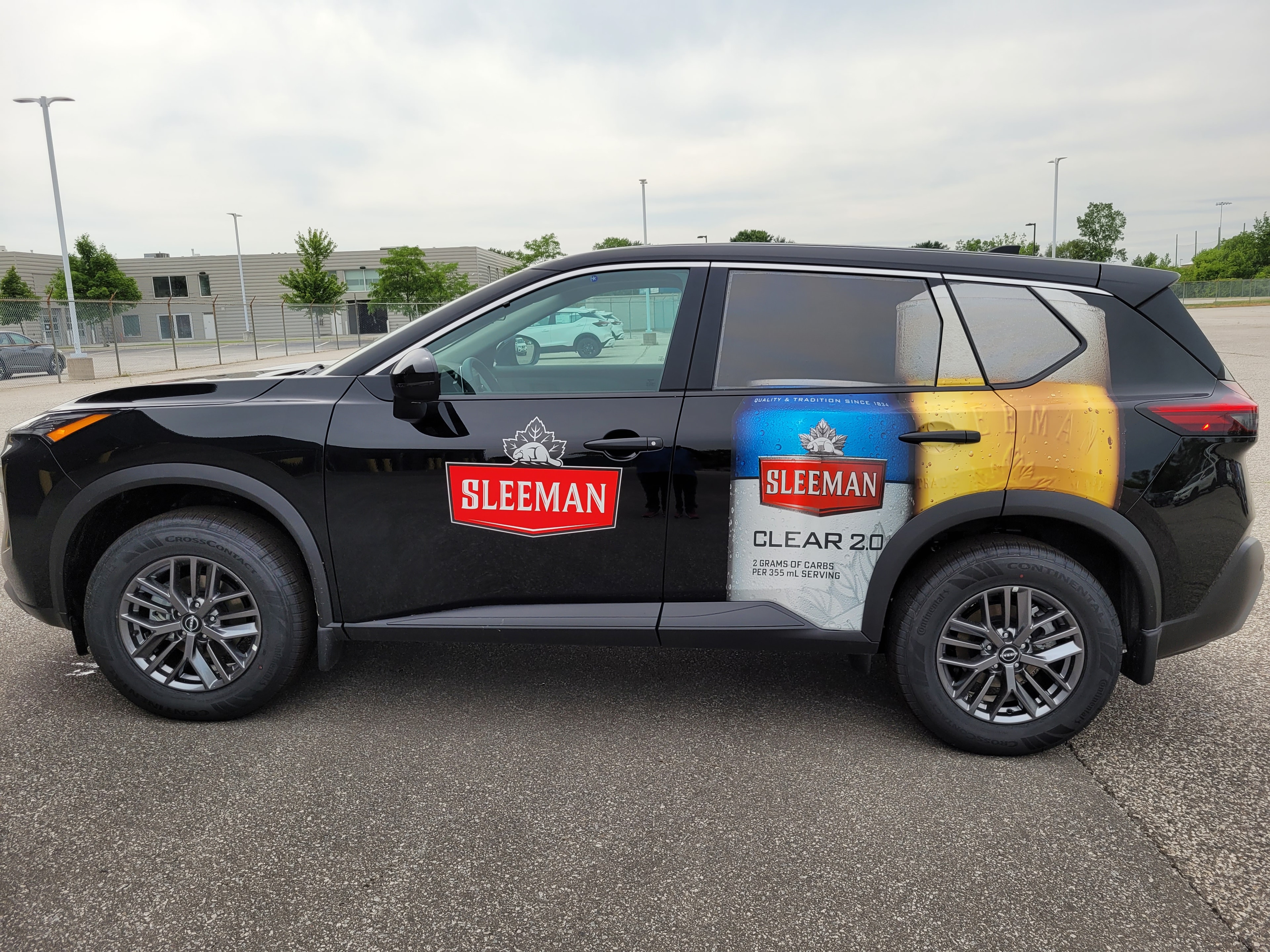 Sleeman Clear branded SUV vehicle wrap